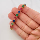 Pulso Flores 9.8g / 16cm / 5.93mm Oro Amarillo 18K