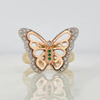 Anillo Mariposa 4.7g / T7 1/4 Tres Oros 18K
