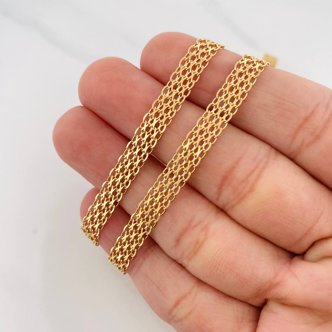 Cadena China 11.65g / 50cm / 5.66mm Oro Amarillo 18K