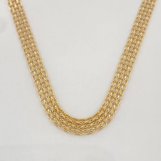 Cadena China 7.1g / 50cm / 4.25mm Oro Amarillo 18K