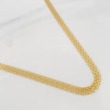 Cadena China 7.1g / 50cm / 4.25mm Oro Amarillo 18K