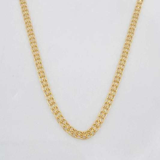 Cadena China 3.3g / 50cm / 2.1mm Oro Amarillo 18K