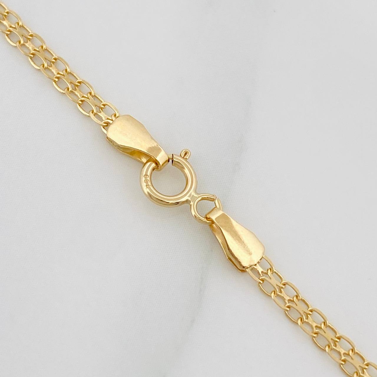 Cadena China 3.3g / 50cm / 2.1mm Oro Amarillo 18K