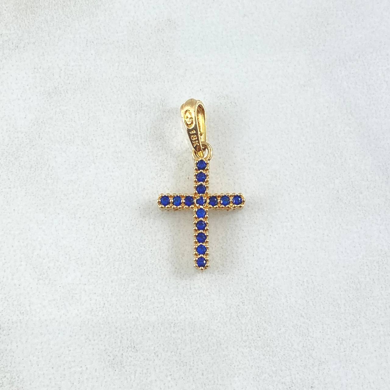 Dije Cruz Tupida 1.3gr / 2.4cm / Oro 18K *