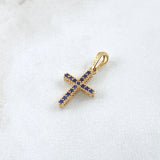 Dije Cruz Tupida 1.3gr / 2.4cm / Oro 18K *