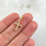 Dije Cruz Tupida 1.3gr / 2.4cm / Oro 18K *