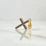 Dije Cruz Tupida 1.3gr / 2.4cm / Oro 18K *