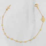 Pulso Modulable Denario Virgen Milagrosa 1.75g / 18cm - 16cm / 2mm Oro Amarillo 18K