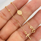 Pulso Modulable Denario Virgen Milagrosa 1.75g / 18cm - 16cm / 2mm Oro Amarillo 18K