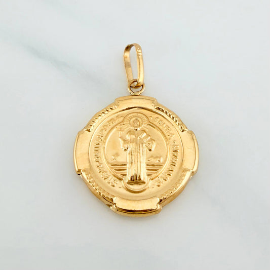 Dije San Benito 2.1 g / 3 cm Oro Amarillo 18K