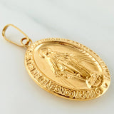 Dije Virgen Milagrosa 1.8 g / 3 cm Oro Amarillo 18K
