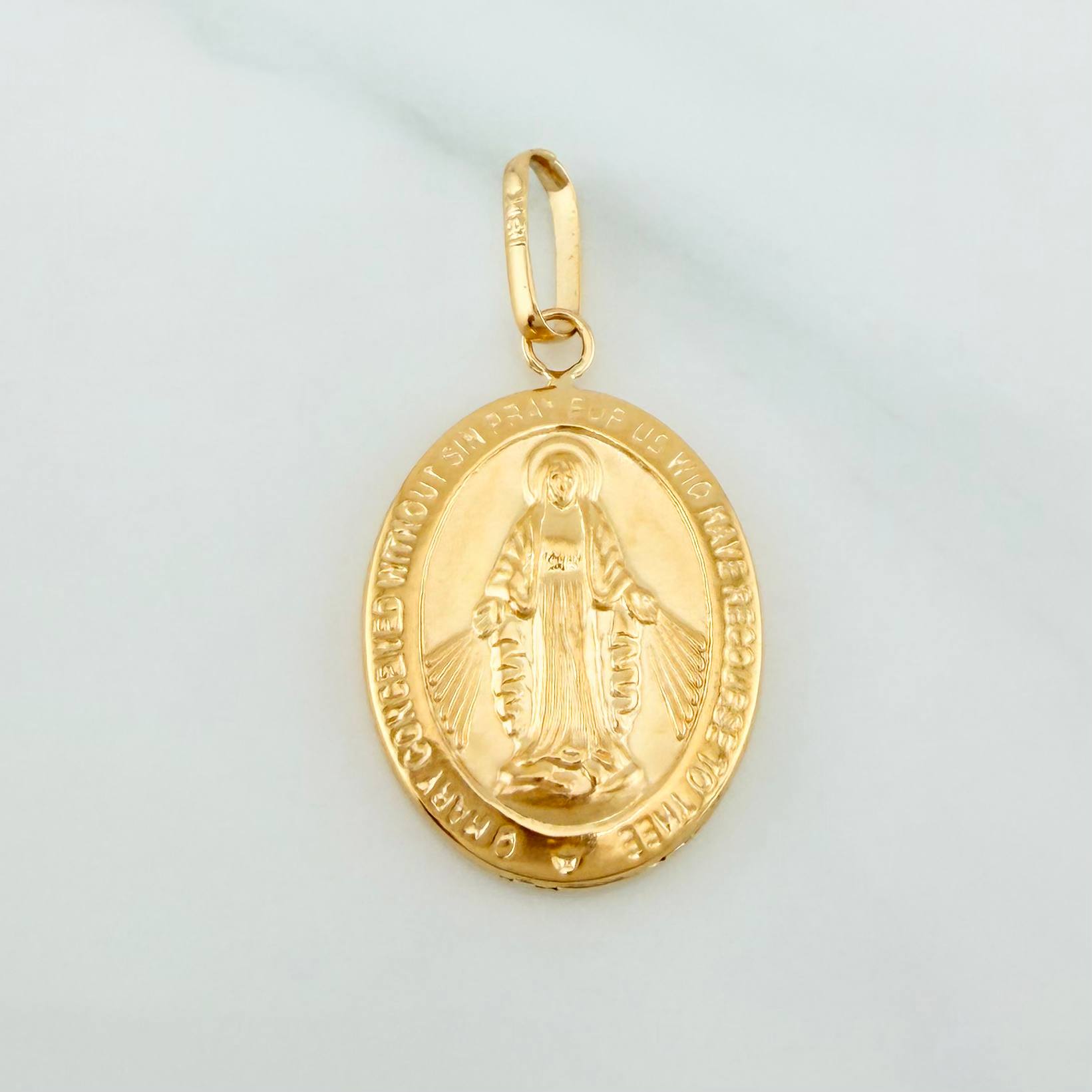 Dije Virgen Milagrosa 1.6 g / 3 cm Oro Amarillo 18K