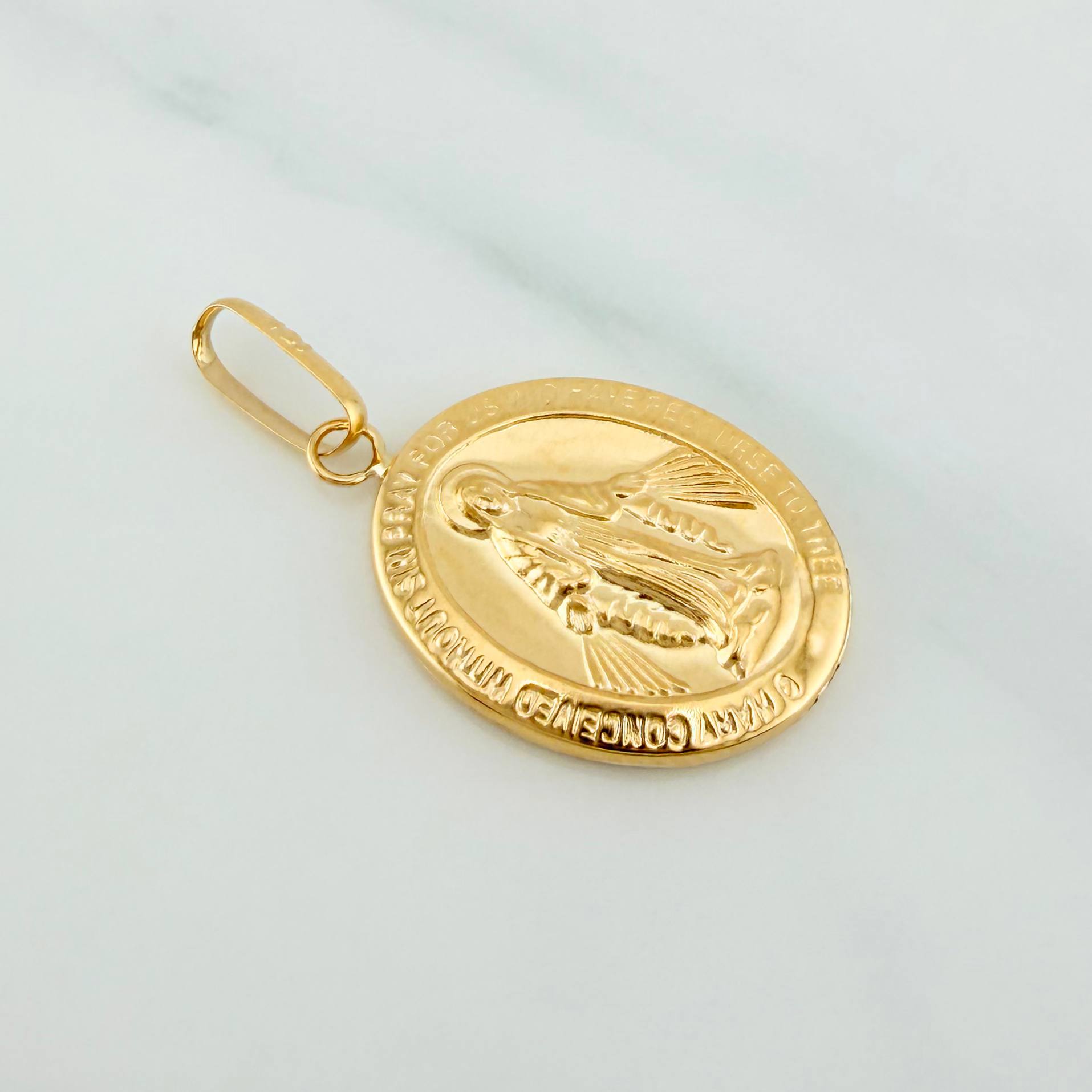 Dije Virgen Milagrosa 1.6 g / 3 cm Oro Amarillo 18K