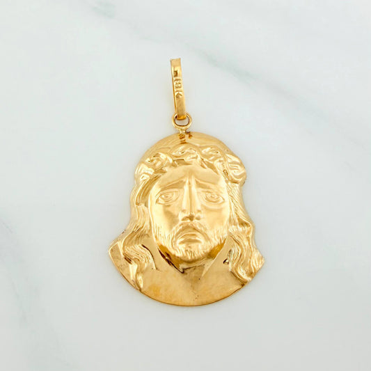Dije Rostro Cristo 2.6 g / 3.5 cm Oro Amarillo 18K