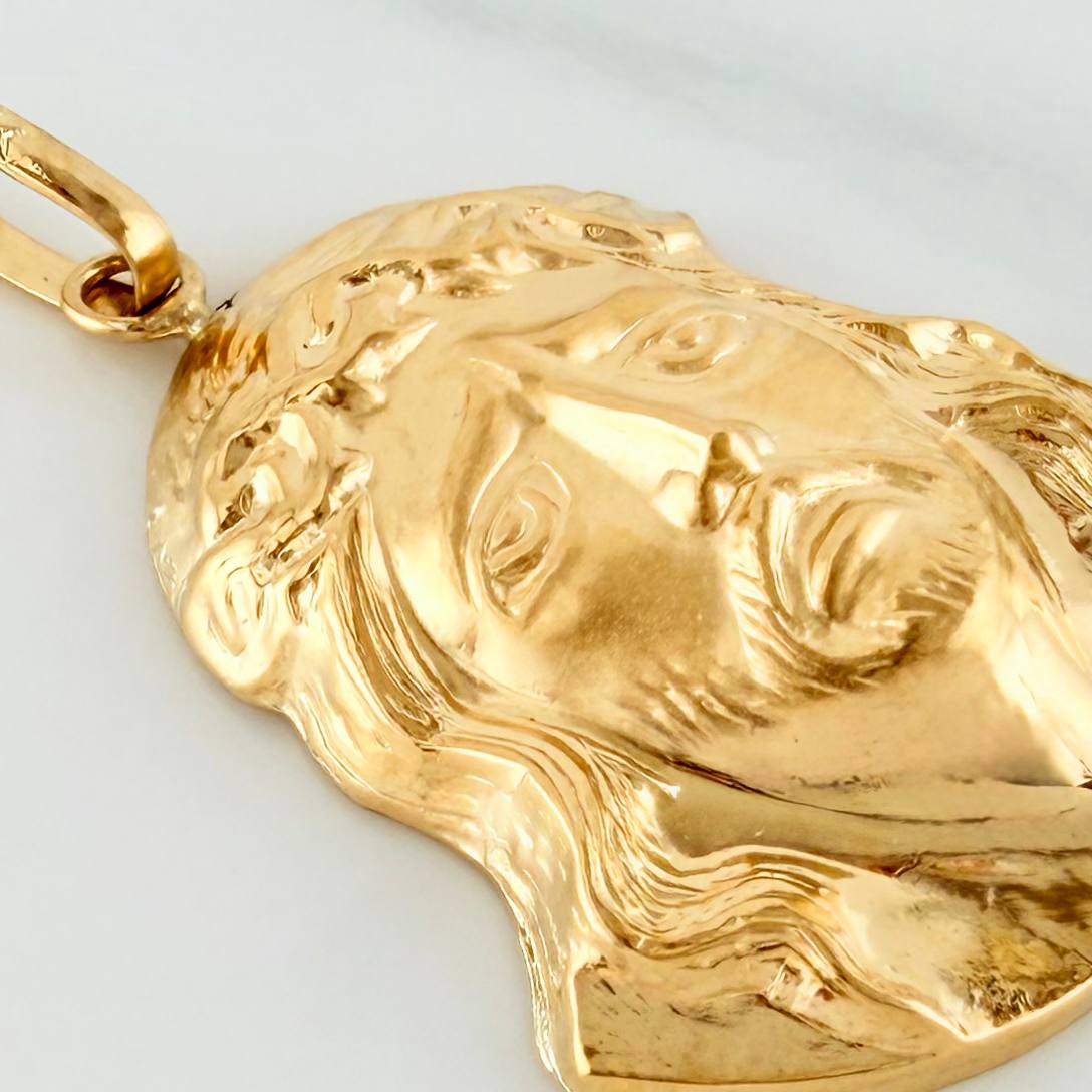 Dije Rostro Cristo 2.5 g / 3.5 cm Oro Amarillo 18K