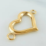 Herraje Corazon 0.45 g / 2 cm Oro Amarillo 18K