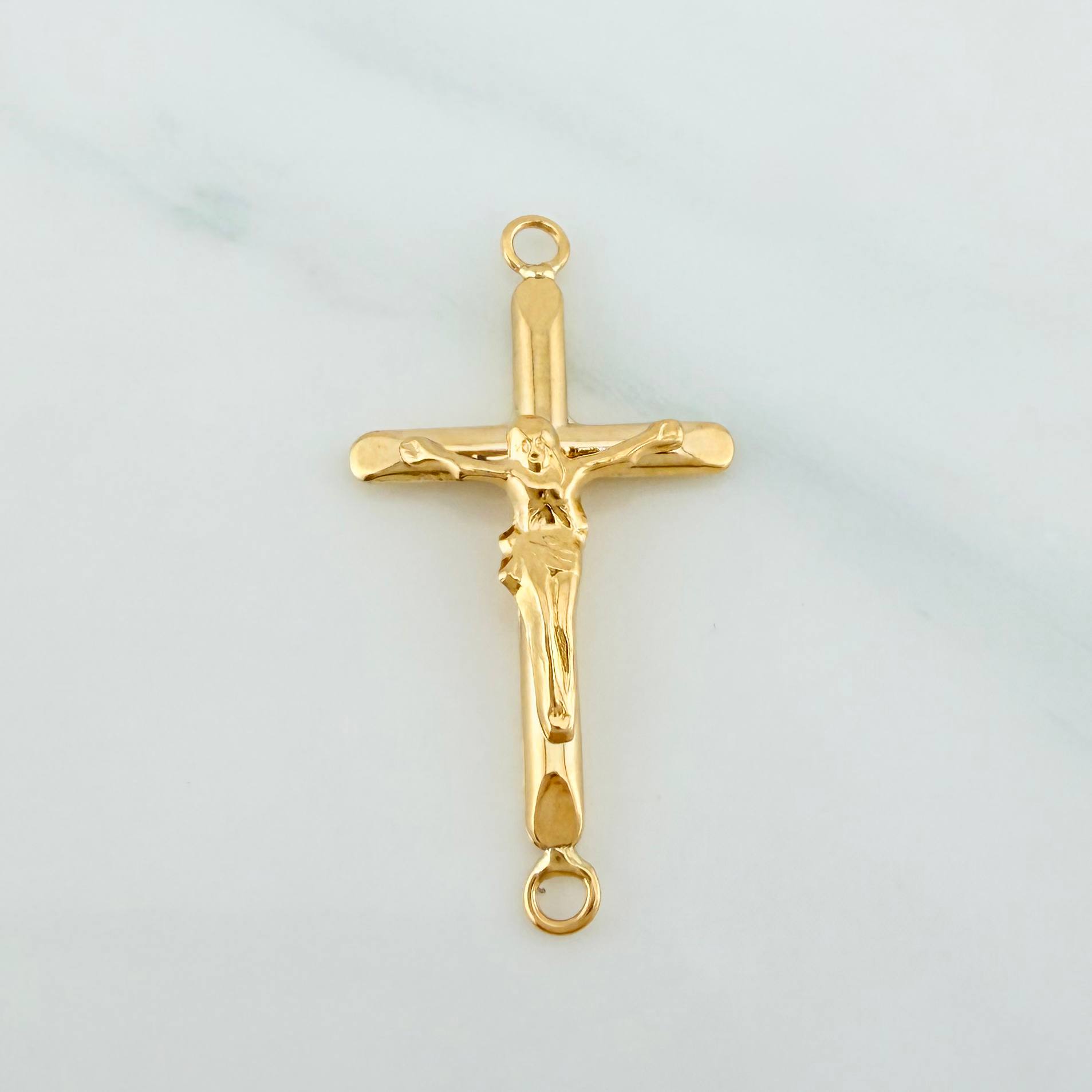 Herraje Cruz Cristo 0.85 g / 3 cm Oro Amarillo 18K