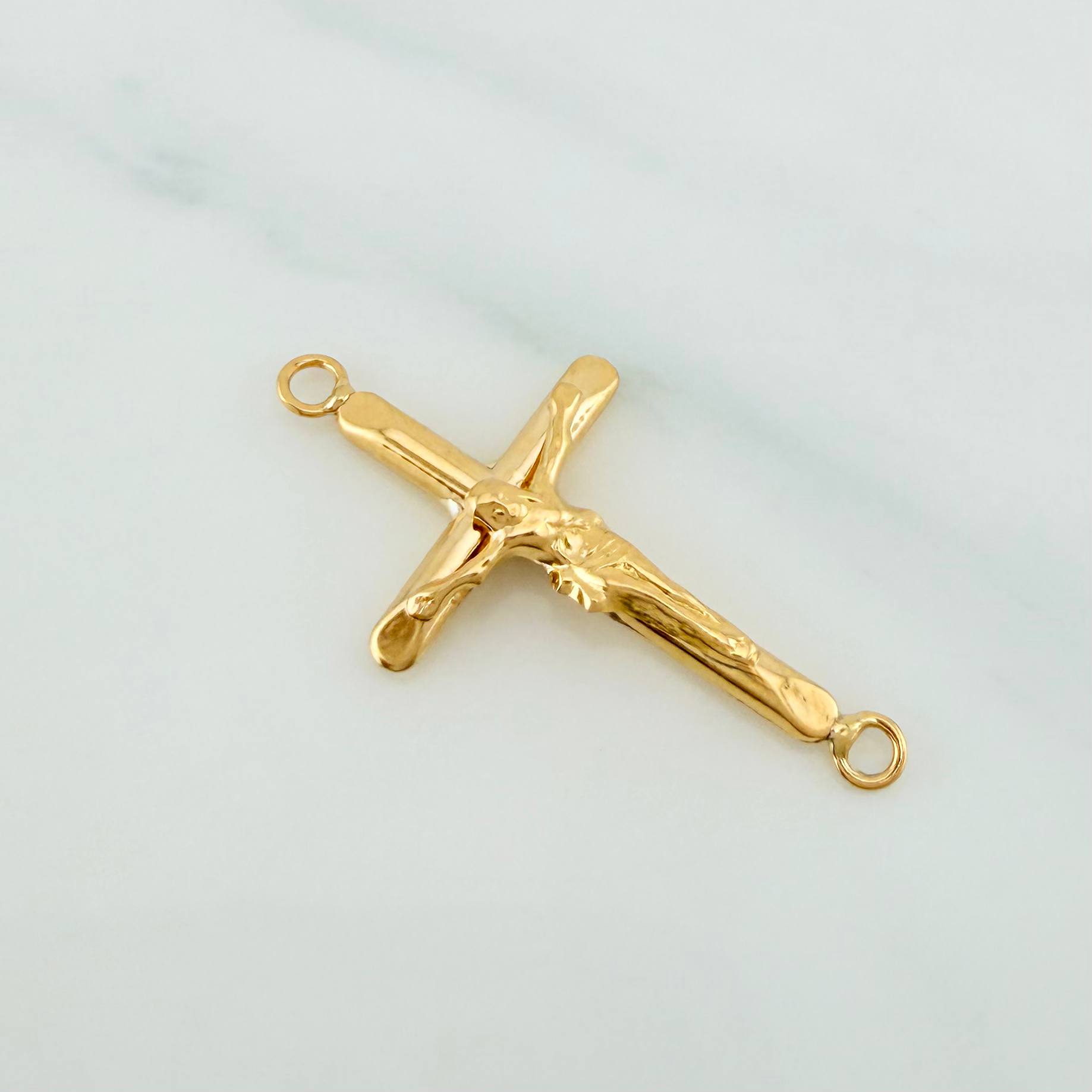 Herraje Cruz Cristo 0.85 g / 3 cm Oro Amarillo 18K