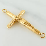 Herraje Cruz Cristo 0.85 g / 3 cm Oro Amarillo 18K