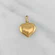 Dije Corazon Soplado 1.15 g / 2.2 cm Oro Amarillo 18K