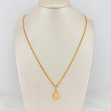 Set Cadena Franco + Dije Corona / 2,6gr / 60 cm Oro Amarillo 18K