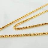 Set Cadena Lazo + Dije One Dolar / 3.55gr / 60.4 cm Oro Amarillo 18K