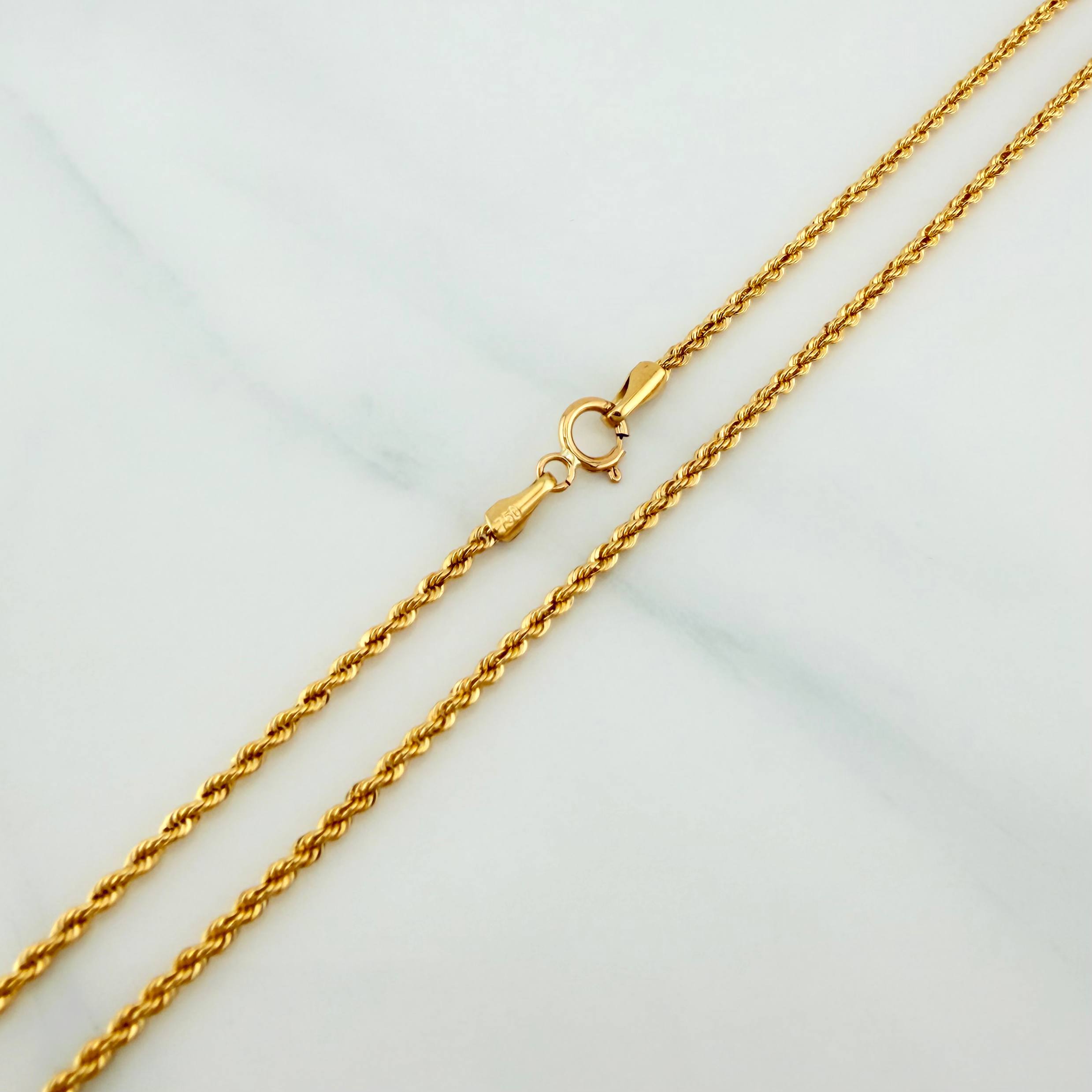 Set Cadena Lazo + Dije One Dolar / 2.85gr / 60.2 cm Oro Amarillo 18K