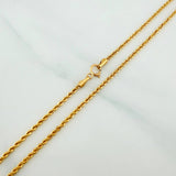 Set Cadena Lazo + Dije One Dolar / 2.85gr / 60.2 cm Oro Amarillo 18K