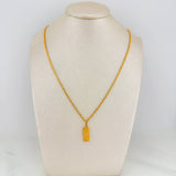 Set Cadena Lazo + Dije One Dolar / 3.55gr / 60.4 cm Oro Amarillo 18K