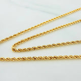 Set Cadena Lazo + Dije Herradura Caballo / 3,6gr / 60.3 cm Oro Amarillo 18K