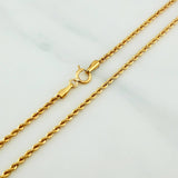 Set Cadena Lazo + Dije Herradura Caballo / 3,6gr / 60.3 cm Oro Amarillo 18K