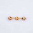 Herraje Retazo GC 3 Eslabones 0.3gr / 2.2cm / 4.2mm Tres Oros 18K
