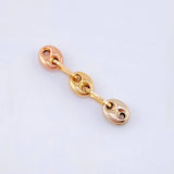 Herraje Retazo Gc 0.25 g / 2 cm Tres Oros 18K