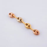 Herraje Retazo GC 4 Eslabones 0.35gr / 2.7cm / 4.2mm Tres Oros 18K ©