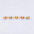 Herraje Retazo GC 5 Eslabones 0.45gr / 3.5cm / 4.2mm Tres Oros 18K
