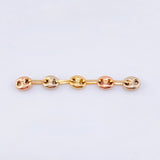 Herraje Retazo GC 5 Eslabones 0.45gr / 3.5cm / 4.2mm Tres Oros 18K