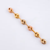 Herraje Retazo GC 6 Eslabones 0.65gr / 4.7cm / 4.2mm Tres Oros 18K