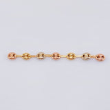 Herraje Retazo GC 7 Eslabones 0.74gr / 5.5cm / 4.2mm Tres Oros 18K