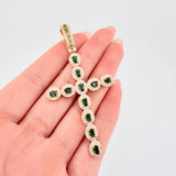 Dije Cruz Ovalo Tupido 9.7gr / 7cm / Oro Amarillo 18K ©