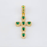 Dije Cruz Ovalo Tupido 5.5gr / 4.2cm / Oro Amarillo 18K ©