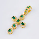 Dije Cruz Ovalo Tupido 5.5gr / 4.2cm / Oro Amarillo 18K ©