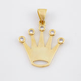 Dije Corona Silueta 5.4gr / 3.3cm / Oro Amarillo 18K