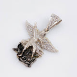 Dije San Miguel Arcangel 6.25gr / 3.2cm / Oro Blanco 18K ©