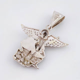 Dije San Miguel Arcangel 6.25gr / 3.2cm / Oro Blanco 18K ©