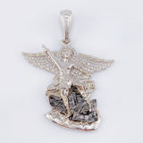 Dije San Miguel Arcangel 13.05gr / 4.5cm / Oro Blanco 18K ©