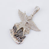 Dije San Miguel Arcangel 13.05gr / 4.5cm / Oro Blanco 18K ©