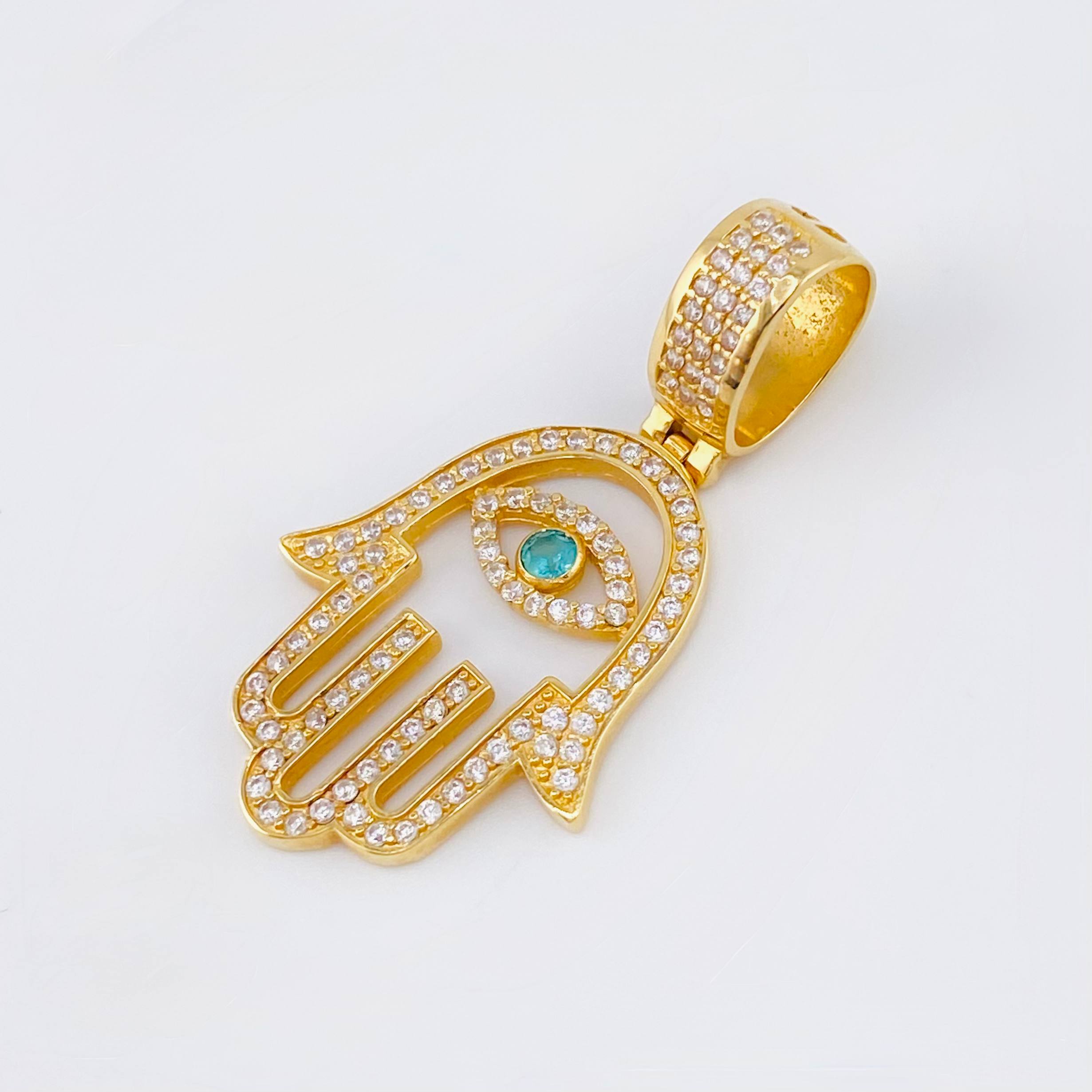 Dije Mano Hamsa 5.05gr / 4cm / Oro Amarillo 18K