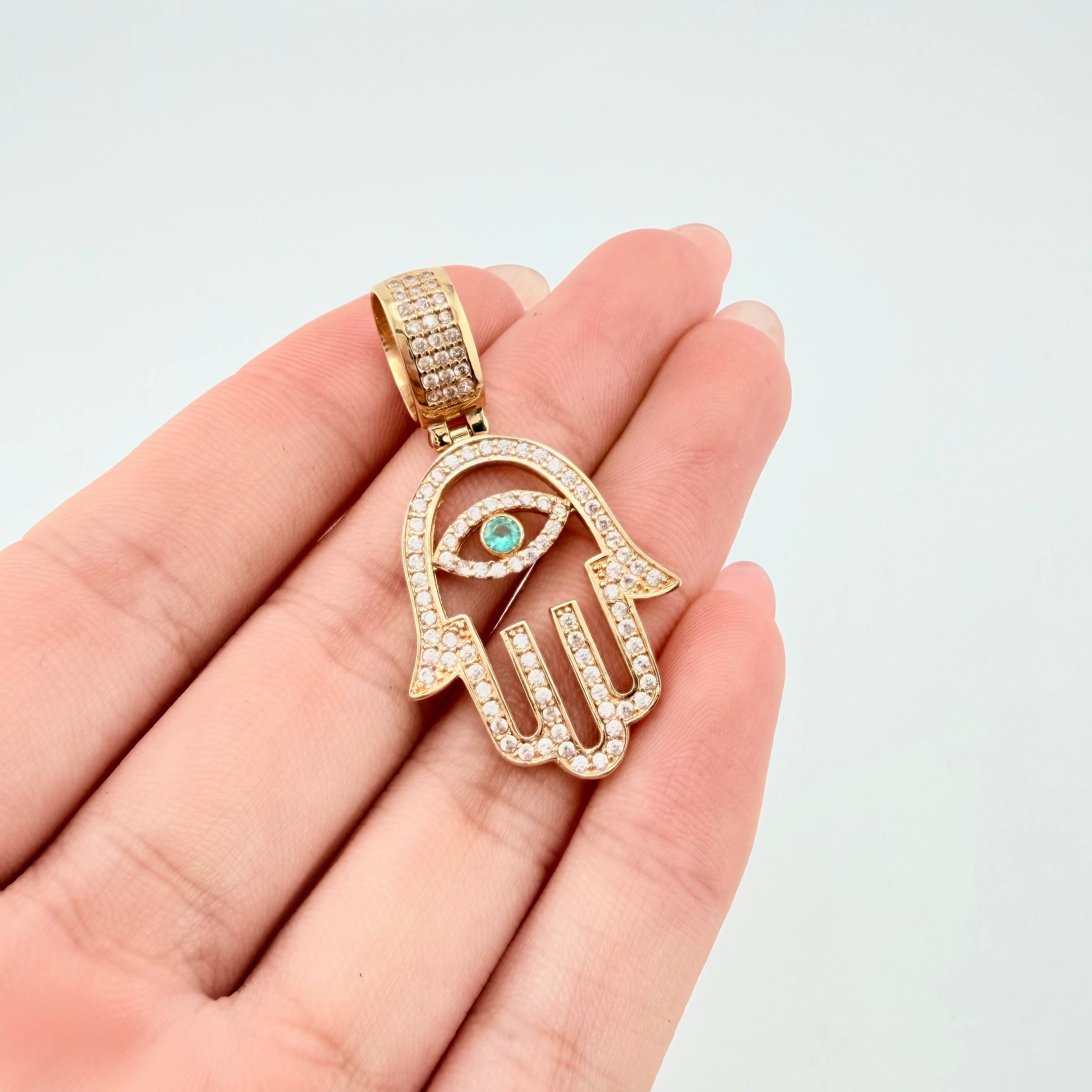 Dije Mano Hamsa 5.05gr / 4cm / Oro Amarillo 18K