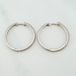 Candongas Carril 3.75 g / 2 cm Oro Blanco 18K