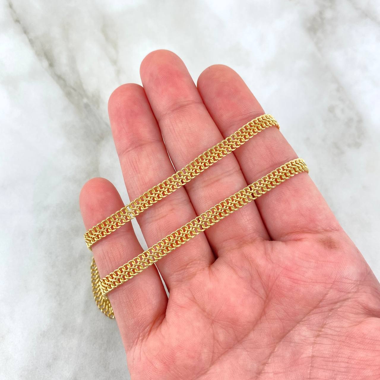 Cadena Sedusa 5.75gr / 50cm / 4.4mm Oro Amarillo +3 18K